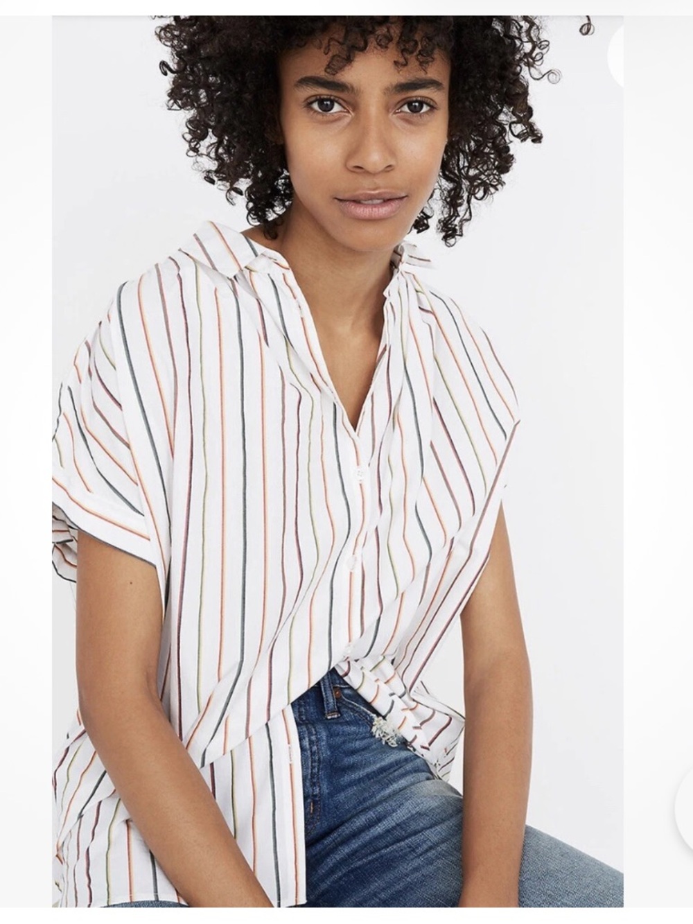 Madewell Central Shirt in Sadie Size XS - Picture 2 of 5